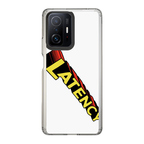 スリムプロテクションケース［ LATENCY - Rock logo - White ］