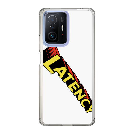 スリムプロテクションケース［ LATENCY - Rock logo - White ］
