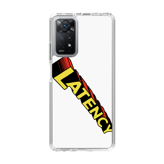 スリムプロテクションケース［ LATENCY - Rock logo - White ］
