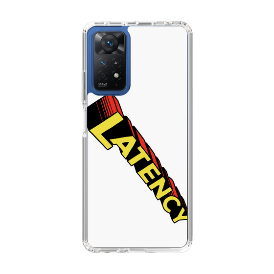 スリムプロテクションケース［ LATENCY - Rock logo - White ］