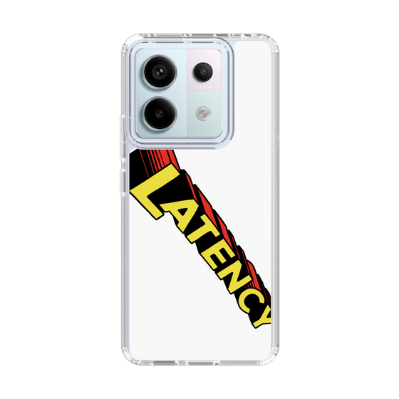 スリムプロテクションケース［ LATENCY - Rock logo - White ］