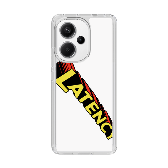スリムプロテクションケース［ LATENCY - Rock logo - White ］