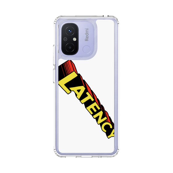 スリムプロテクションケース［ LATENCY - Rock logo - White ］