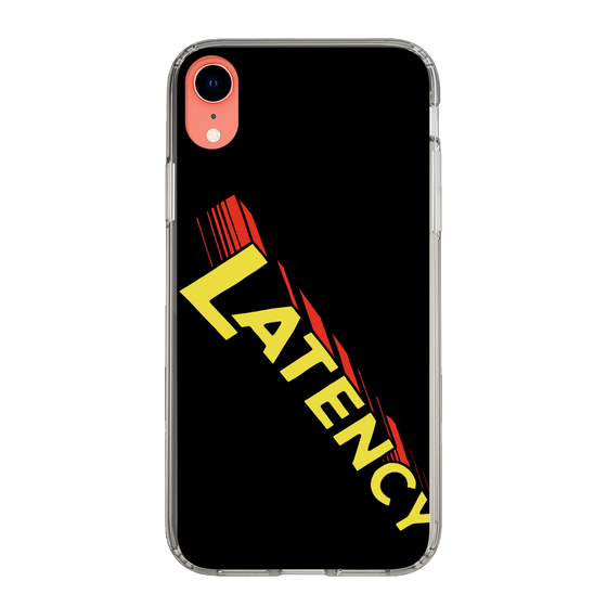 スリムプロテクションケース［ LATENCY - Rock logo - Black ］