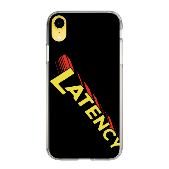 スリムプロテクションケース［ LATENCY - Rock logo - Black ］