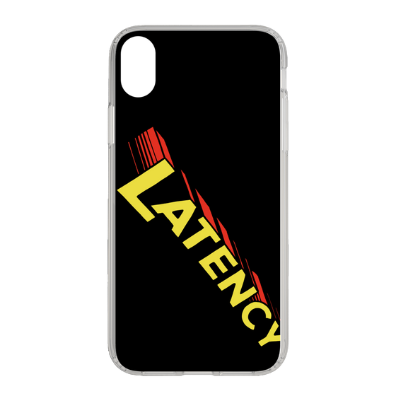 スリムプロテクションケース［ LATENCY - Rock logo - Black ］