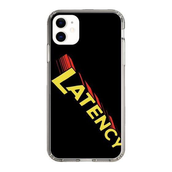 スリムプロテクションケース［ LATENCY - Rock logo - Black ］