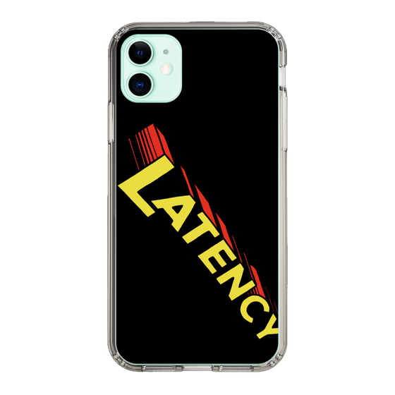スリムプロテクションケース［ LATENCY - Rock logo - Black ］