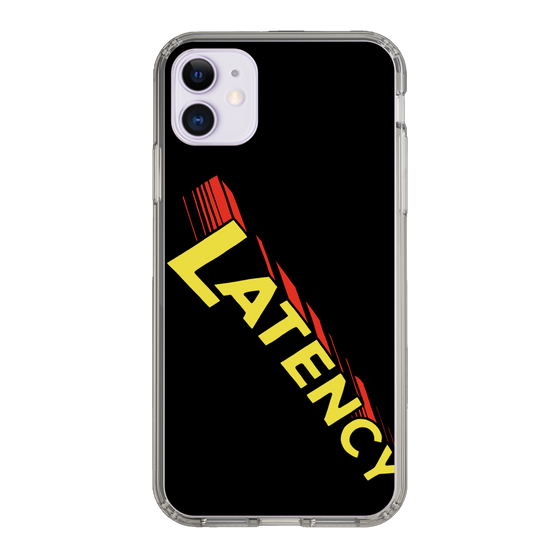 スリムプロテクションケース［ LATENCY - Rock logo - Black ］
