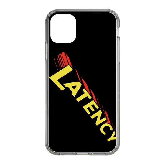 スリムプロテクションケース［ LATENCY - Rock logo - Black ］