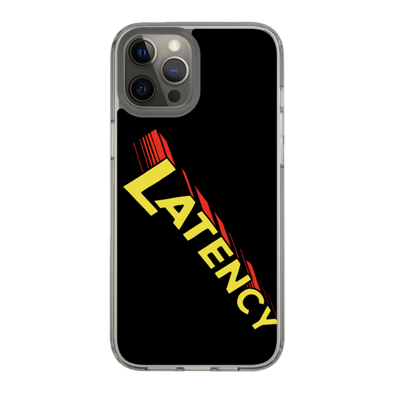 スリムプロテクションケース［ LATENCY - Rock logo - Black ］