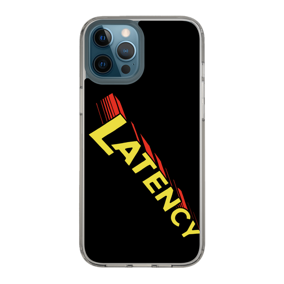 スリムプロテクションケース［ LATENCY - Rock logo - Black ］