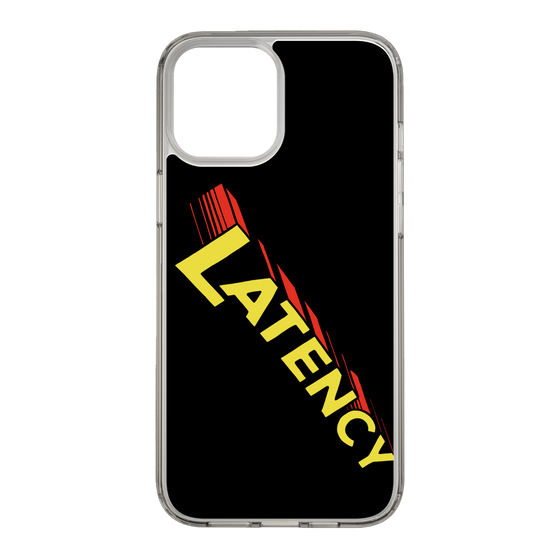 スリムプロテクションケース［ LATENCY - Rock logo - Black ］