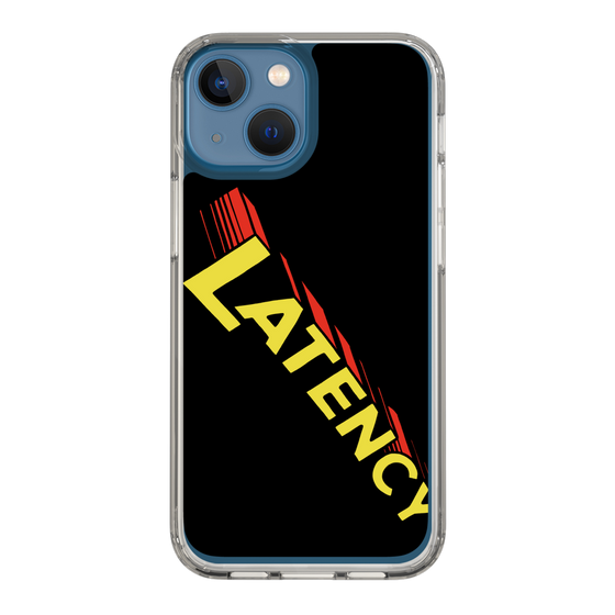 スリムプロテクションケース［ LATENCY - Rock logo - Black ］