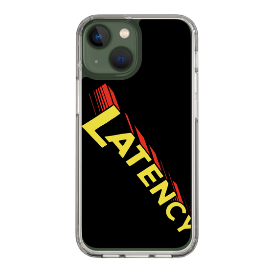 スリムプロテクションケース［ LATENCY - Rock logo - Black ］
