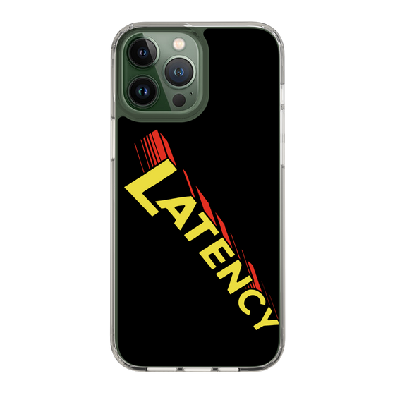 スリムプロテクションケース［ LATENCY - Rock logo - Black ］