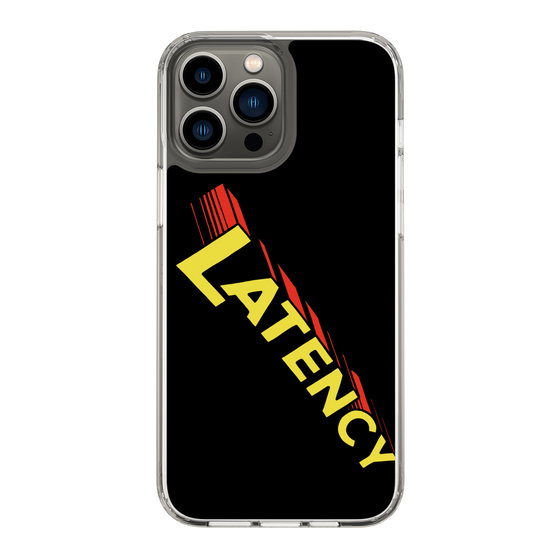 スリムプロテクションケース［ LATENCY - Rock logo - Black ］
