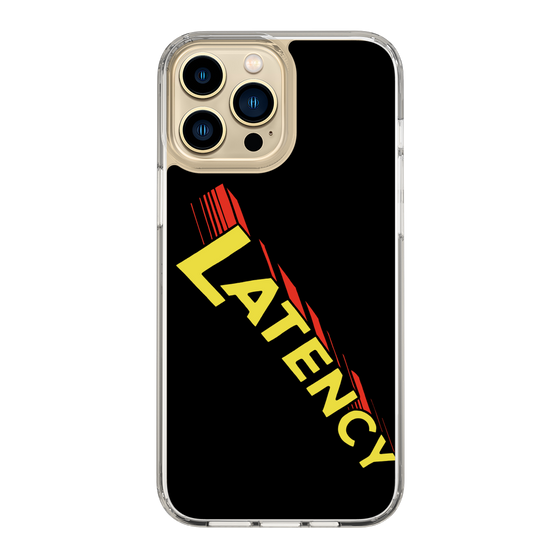 スリムプロテクションケース［ LATENCY - Rock logo - Black ］