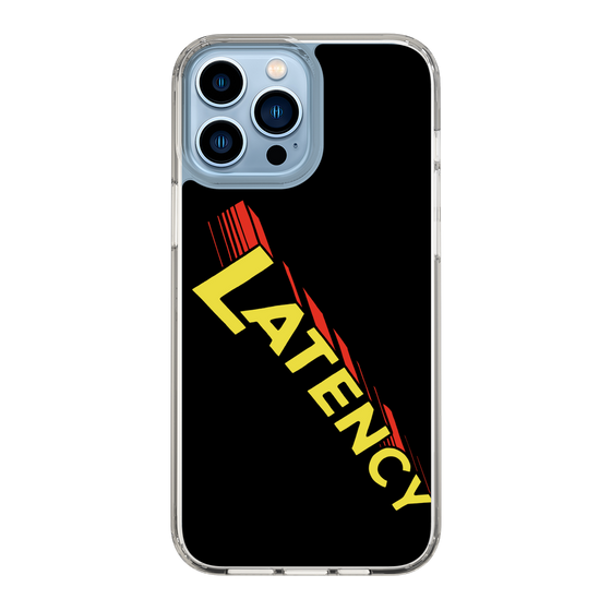 スリムプロテクションケース［ LATENCY - Rock logo - Black ］
