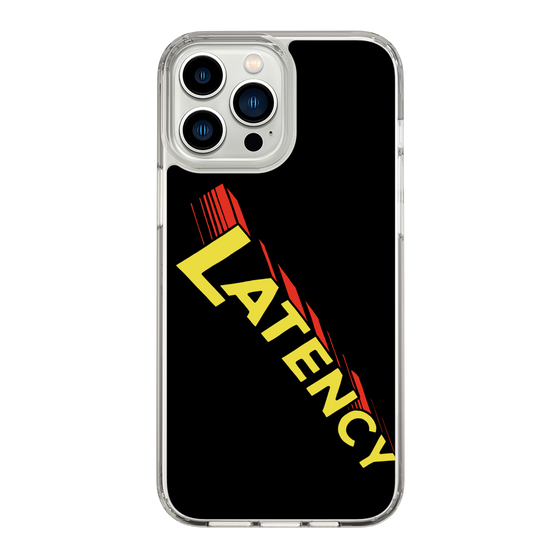 スリムプロテクションケース［ LATENCY - Rock logo - Black ］