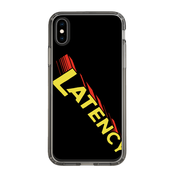 スリムプロテクションケース［ LATENCY - Rock logo - Black ］