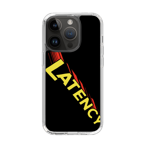 スリムプロテクションケース［ LATENCY - Rock logo - Black ］