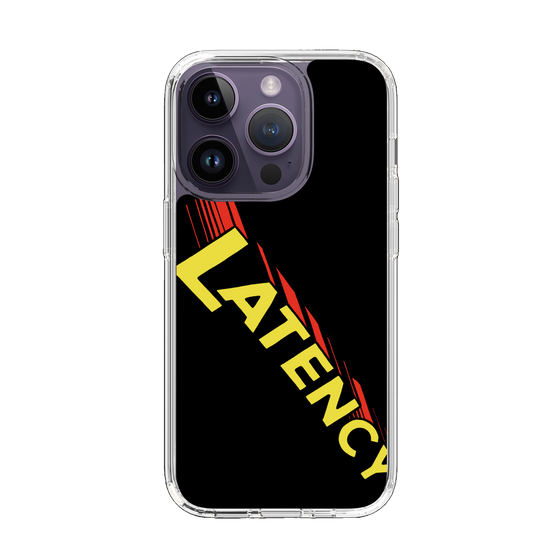 スリムプロテクションケース［ LATENCY - Rock logo - Black ］