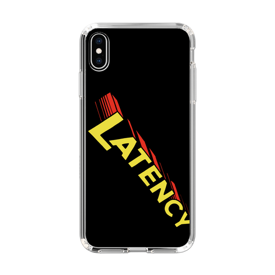 スリムプロテクションケース［ LATENCY - Rock logo - Black ］