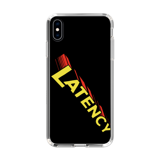 スリムプロテクションケース［ LATENCY - Rock logo - Black ］