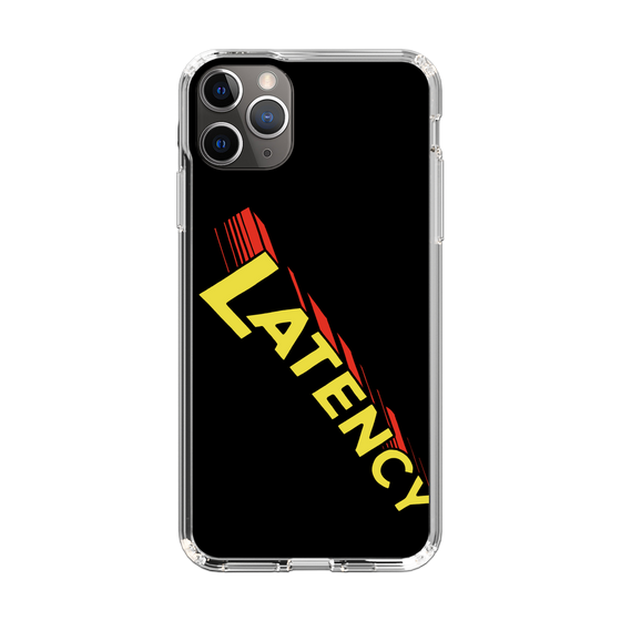 スリムプロテクションケース［ LATENCY - Rock logo - Black ］