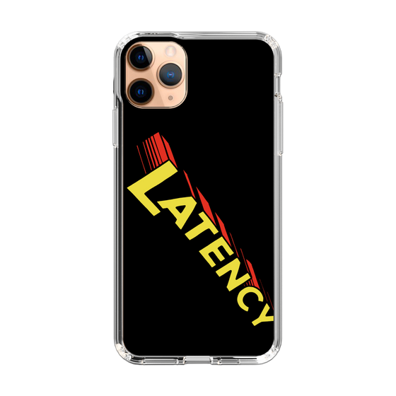 スリムプロテクションケース［ LATENCY - Rock logo - Black ］