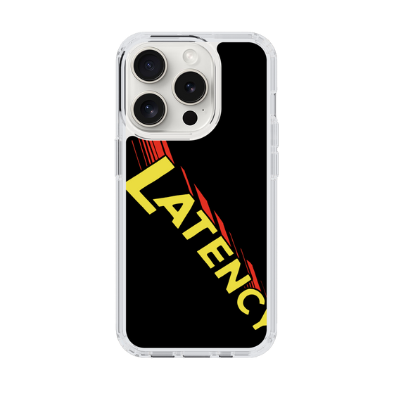 スリムプロテクションケース［ LATENCY - Rock logo - Black ］
