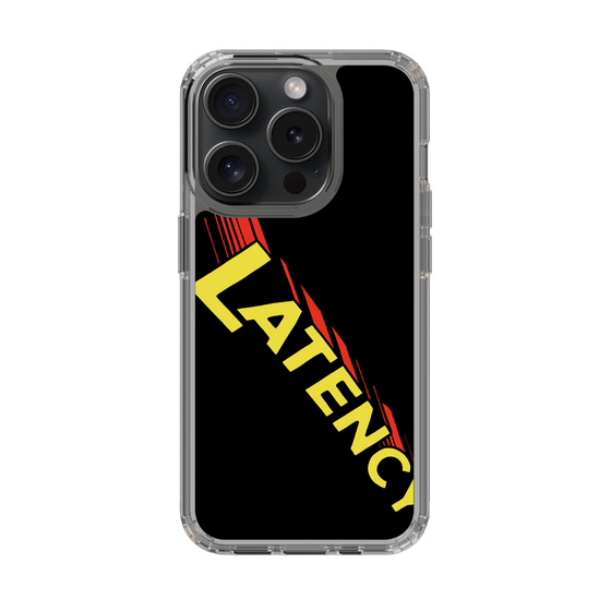 スリムプロテクションケース［ LATENCY - Rock logo - Black ］