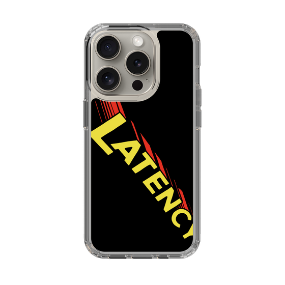 スリムプロテクションケース［ LATENCY - Rock logo - Black ］