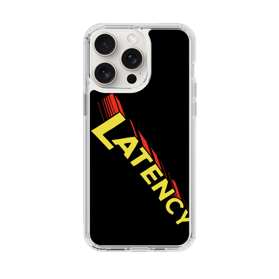 スリムプロテクションケース［ LATENCY - Rock logo - Black ］