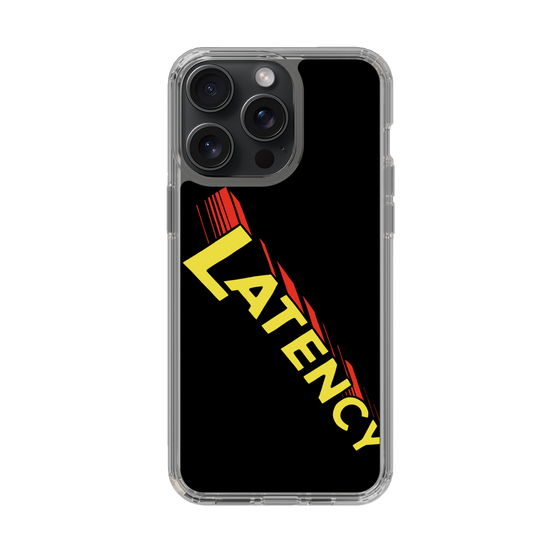 スリムプロテクションケース［ LATENCY - Rock logo - Black ］