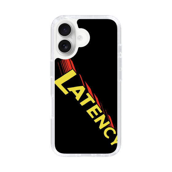 スリムプロテクションケース［ LATENCY - Rock logo - Black ］