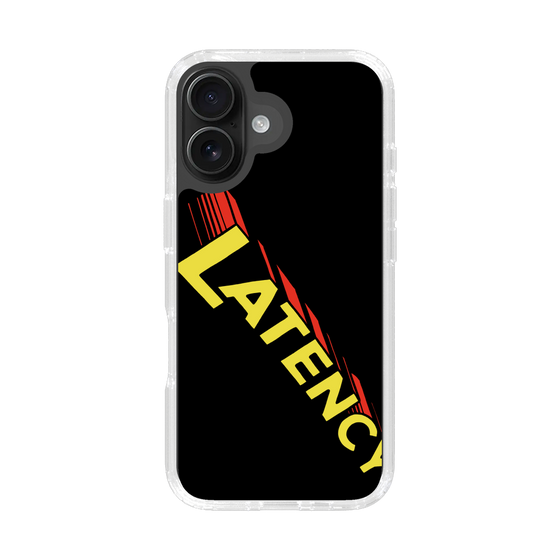 スリムプロテクションケース［ LATENCY - Rock logo - Black ］