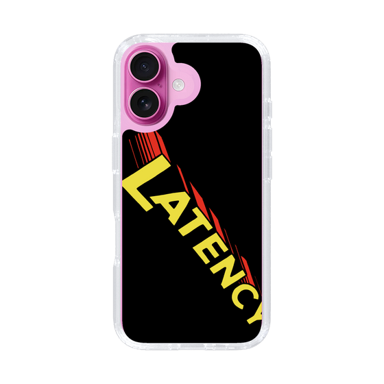 スリムプロテクションケース［ LATENCY - Rock logo - Black ］