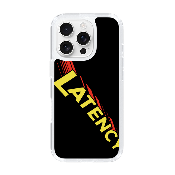 スリムプロテクションケース［ LATENCY - Rock logo - Black ］