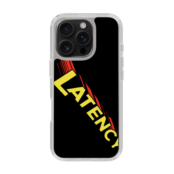 スリムプロテクションケース［ LATENCY - Rock logo - Black ］