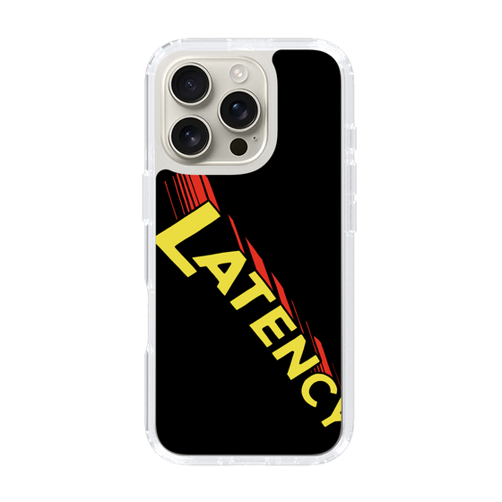 スリムプロテクションケース［ LATENCY - Rock logo - Black ］