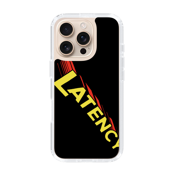 スリムプロテクションケース［ LATENCY - Rock logo - Black ］