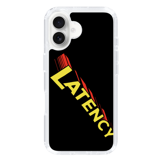 スリムプロテクションケース［ LATENCY - Rock logo - Black ］