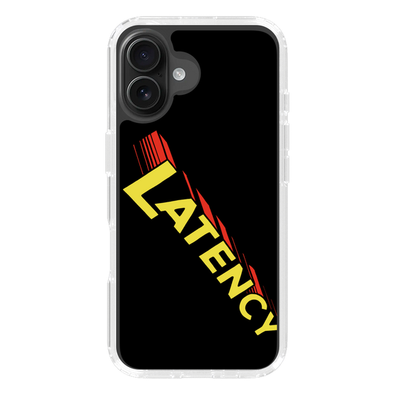 スリムプロテクションケース［ LATENCY - Rock logo - Black ］