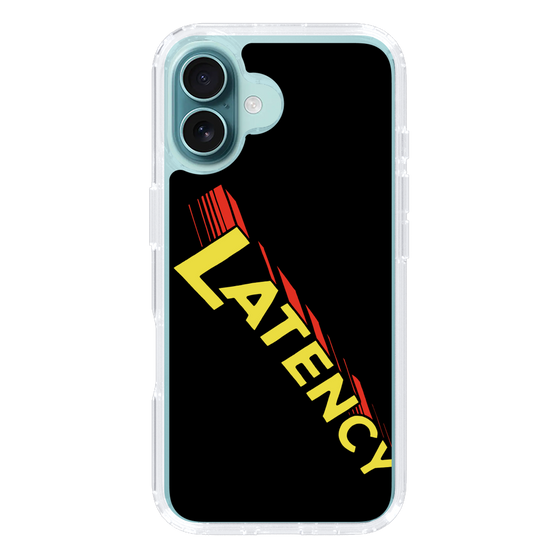 スリムプロテクションケース［ LATENCY - Rock logo - Black ］