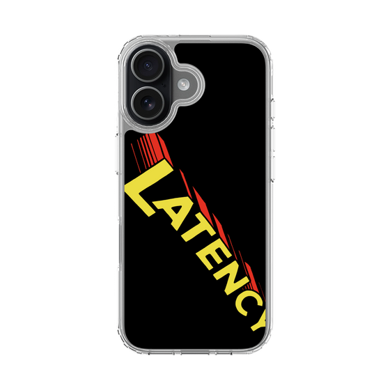 スリムプロテクションケース［ LATENCY - Rock logo - Black ］