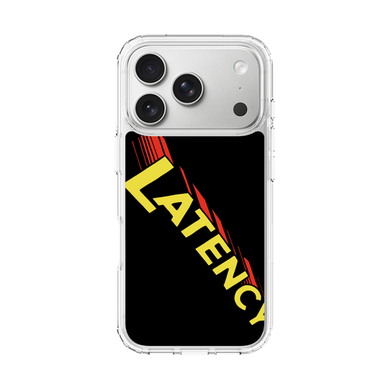 スリムプロテクションケース［ LATENCY - Rock logo - Black ］