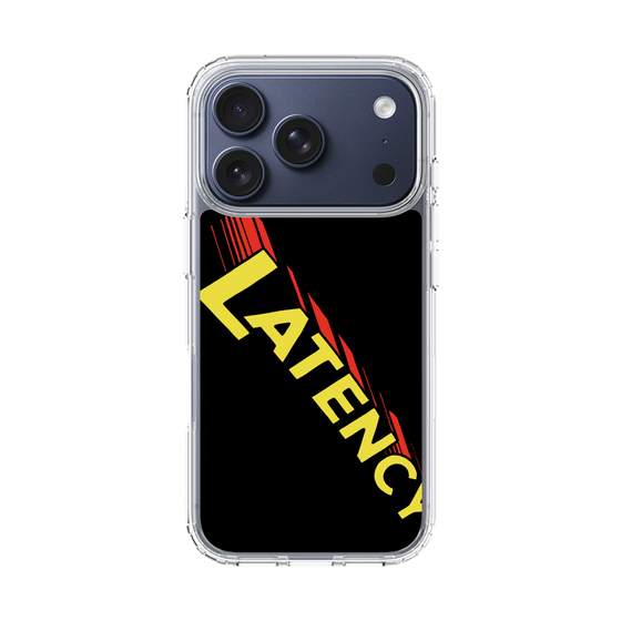 スリムプロテクションケース［ LATENCY - Rock logo - Black ］
