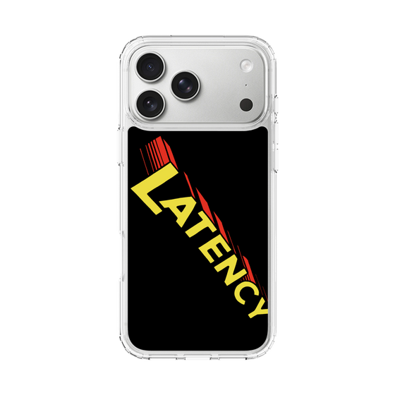 スリムプロテクションケース［ LATENCY - Rock logo - Black ］